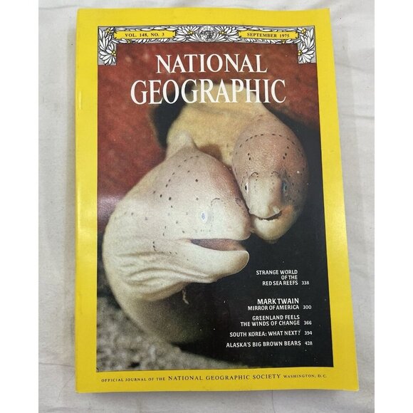 Nat Geo Mags Jul–Dec 1975 Set + Slipcvr Vtg Wildlife Decor World Atlas - Picture 16 of 16